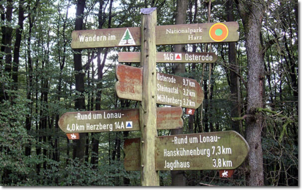 Wanderwegweiser Nationalpark Harz